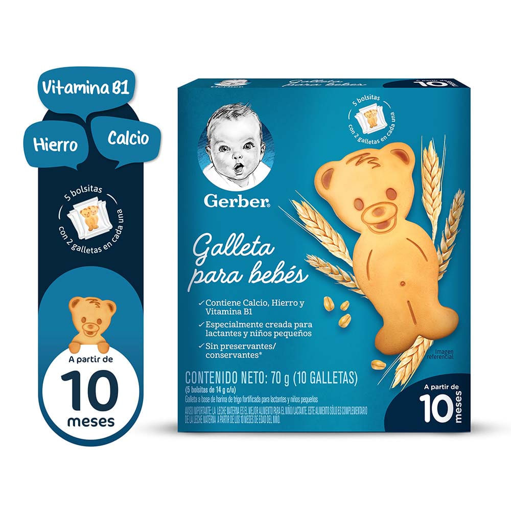 Galletas para Bebés Gerber 70g