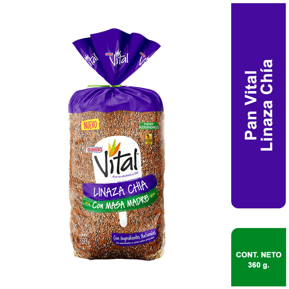 Pan de Molde Multicereal Vital Bimbo Bolsa 360 g