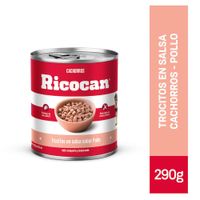 Trocitos en Salsa Ricocan Cachorros Pollo 290g