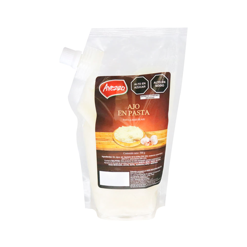 Ajos en Pasta Arezzo 500g