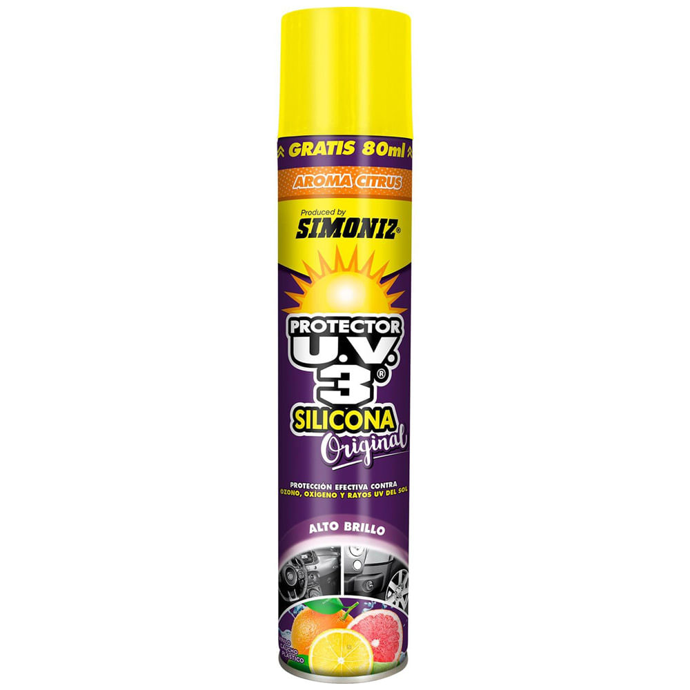 Silicona en Aerosol Simoniz Protector UV3 Citrus 400ml