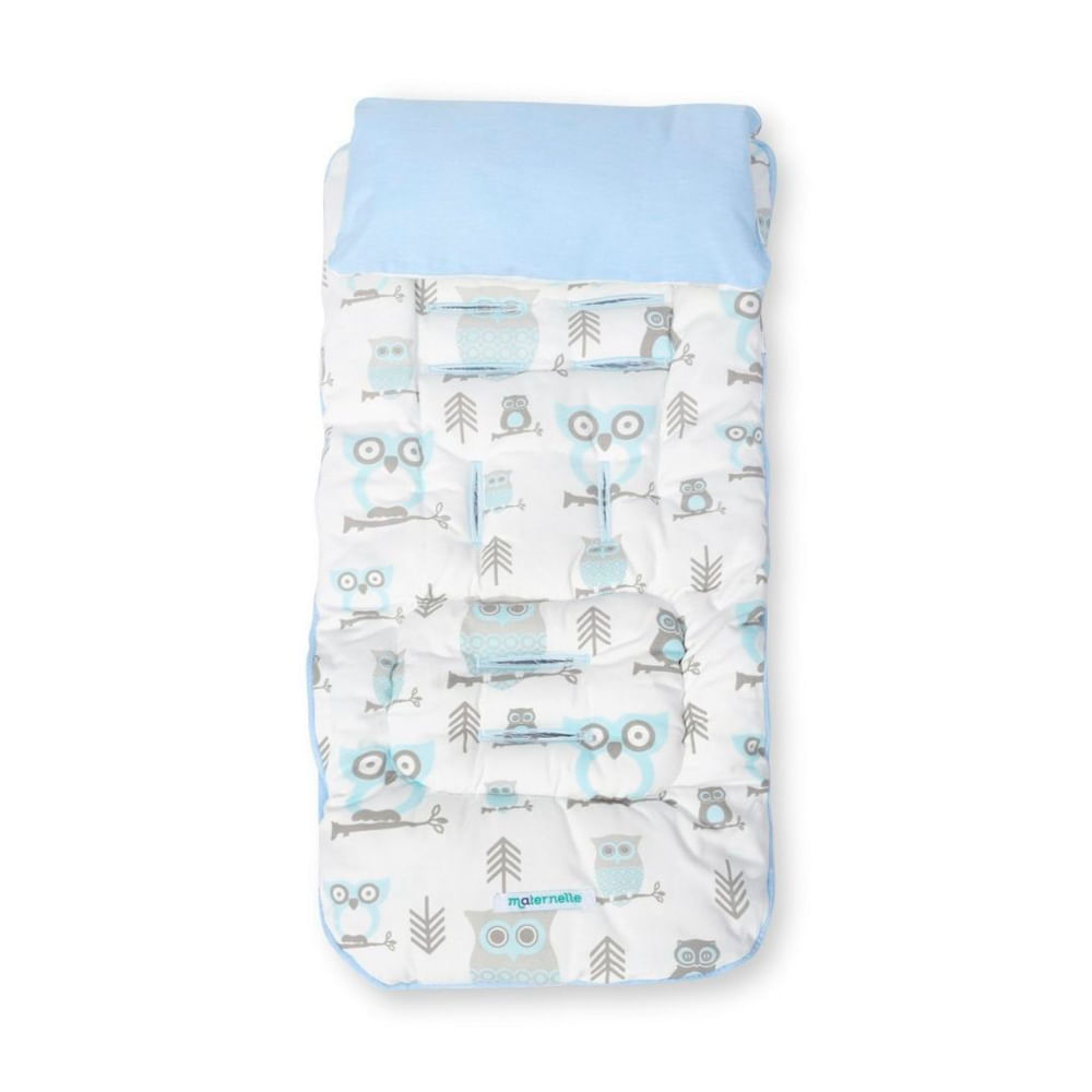 Colchoneta para Coche Maternelle Celeste Búho