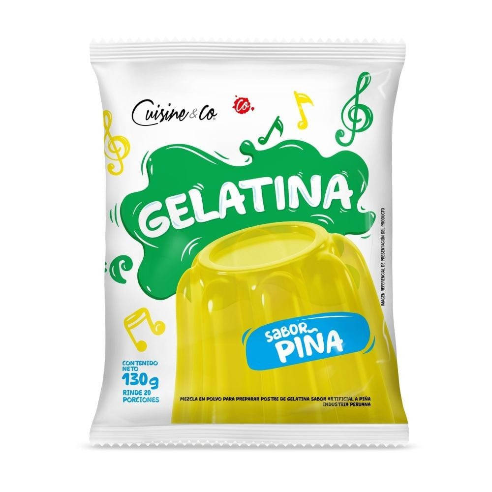 Gelatina Cuisine & Co Sabor Piña 130g