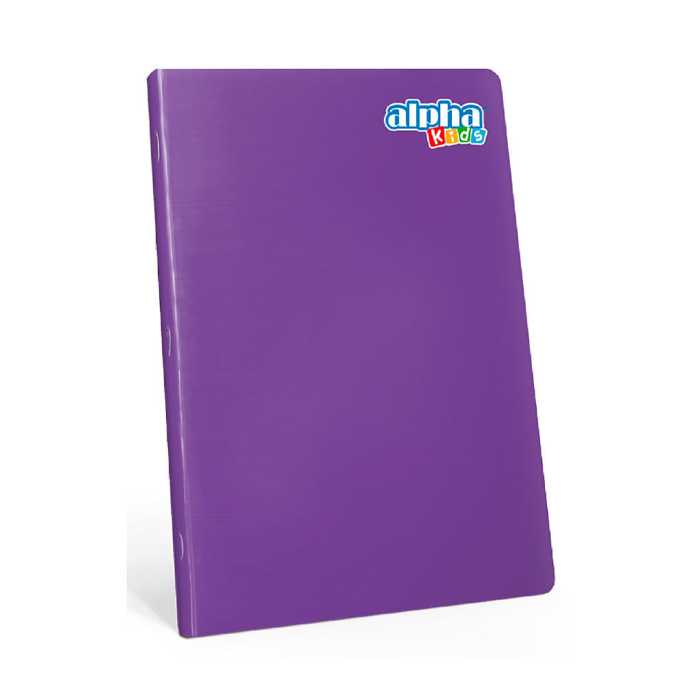 Cuaderno Alpha Kids Triple Kids Marco Rojo 80 Hojas