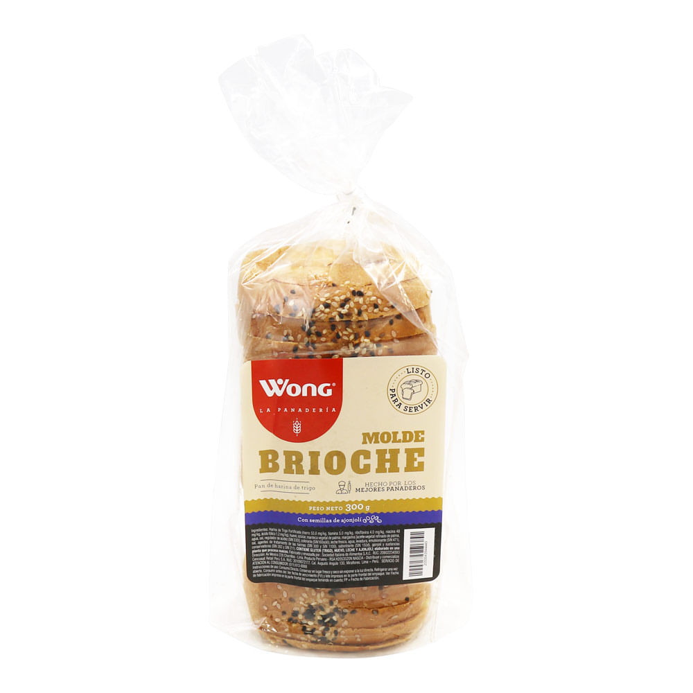 Pan de Molde Brioche Wong 300g