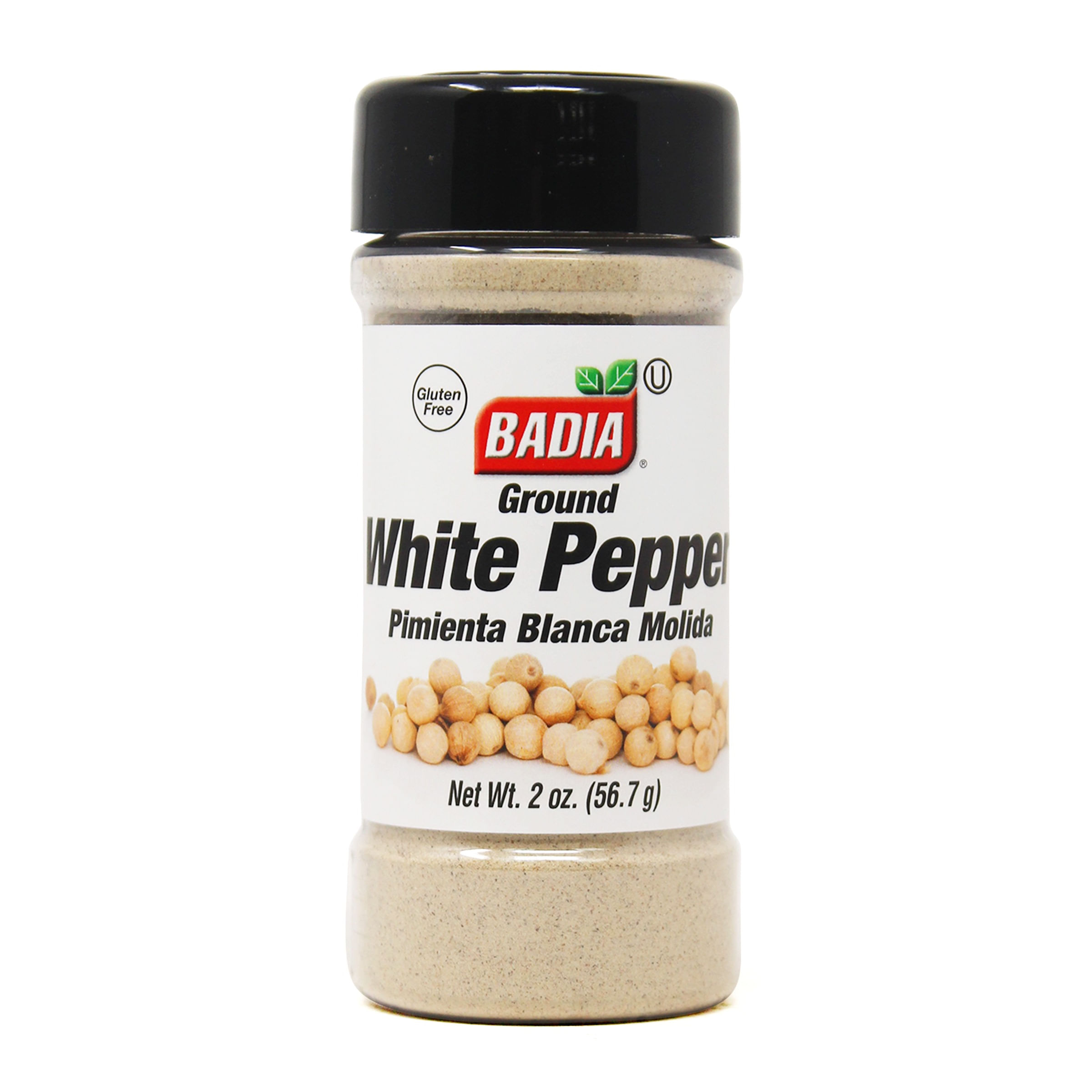 Pimienta Blanca Molida Badía Frasco 2 Onzas