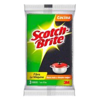 Esponja Fibra Scotch-Brite 3un