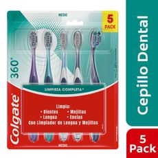 Cepillo-Dental-Colgate-360-Limpieza-Completa-Medio-5un-1-15029540