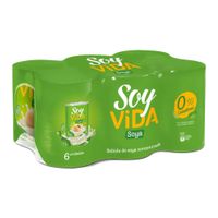 Sixpack Bebida de Soya Soy Vida Lata 390g