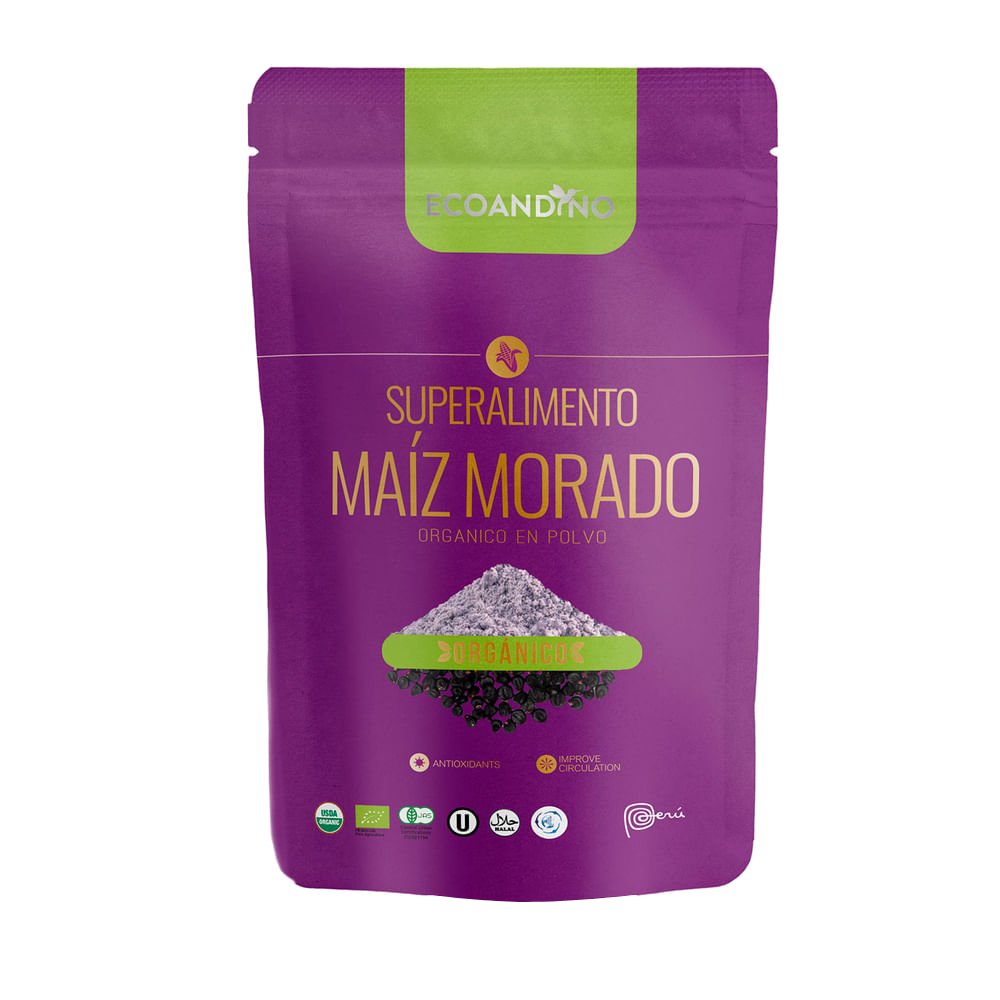 Maíz Morado en Polvo Ecoandino Orgánico 200g