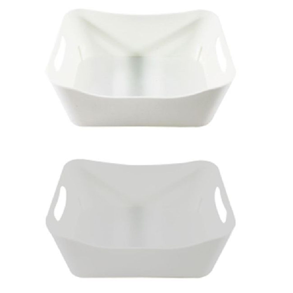 Canasto Krea Acrílico Asas 24cm Colores Surtido