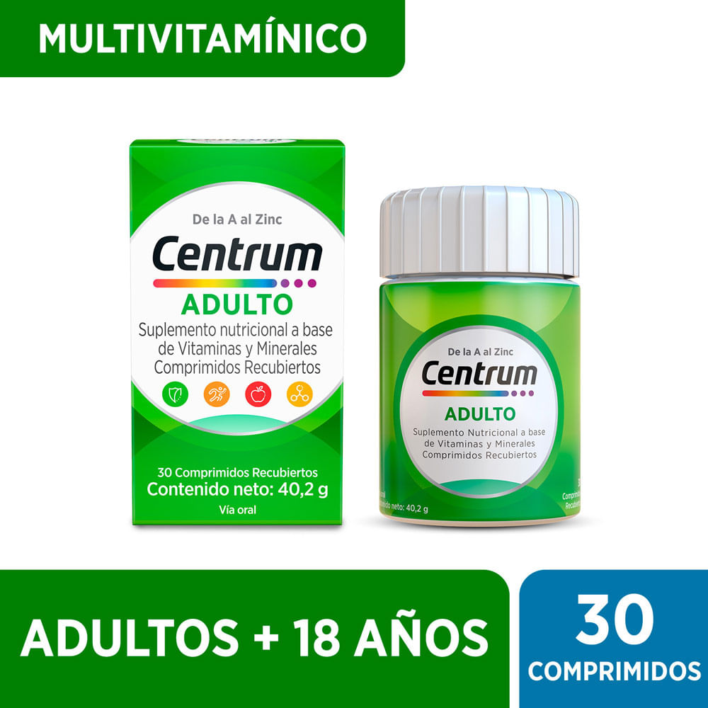 Multivitamínico Centrum Adulto 30 Comprimidos