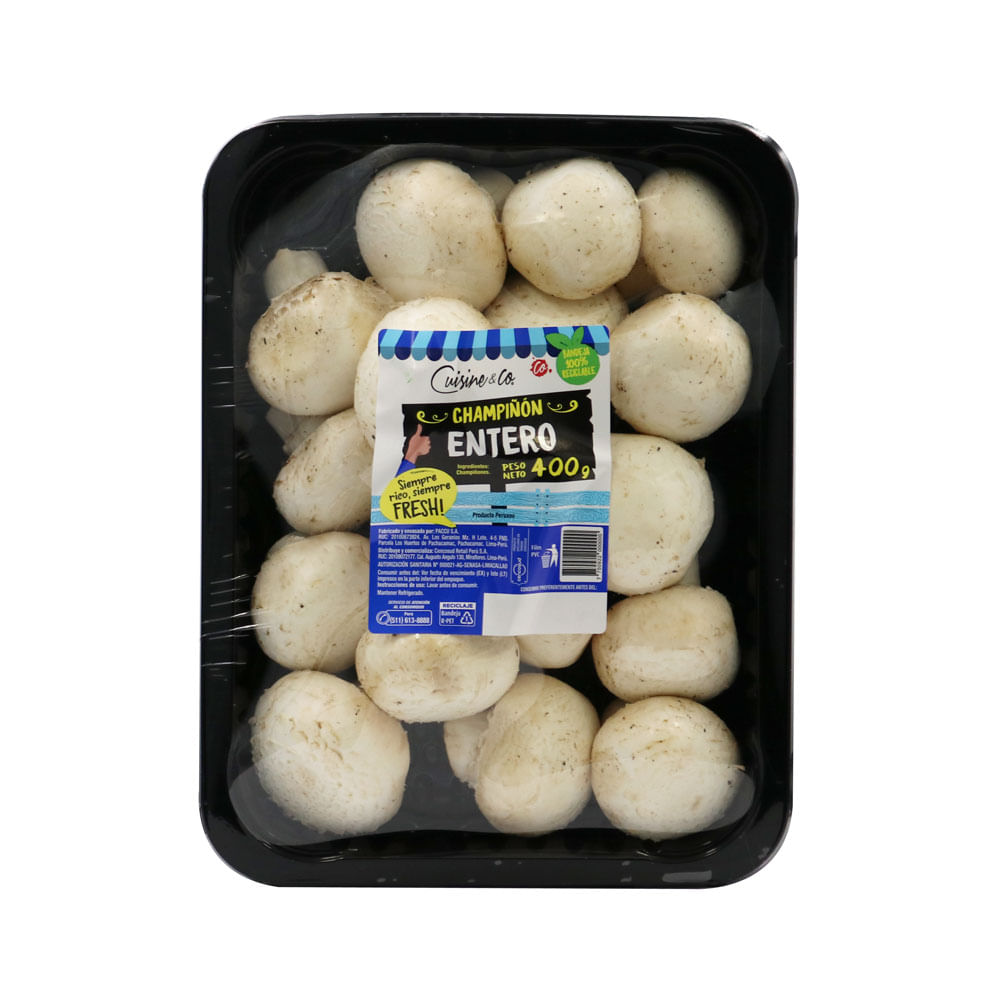 Champiñones Enteros Cuisine & Co 400g