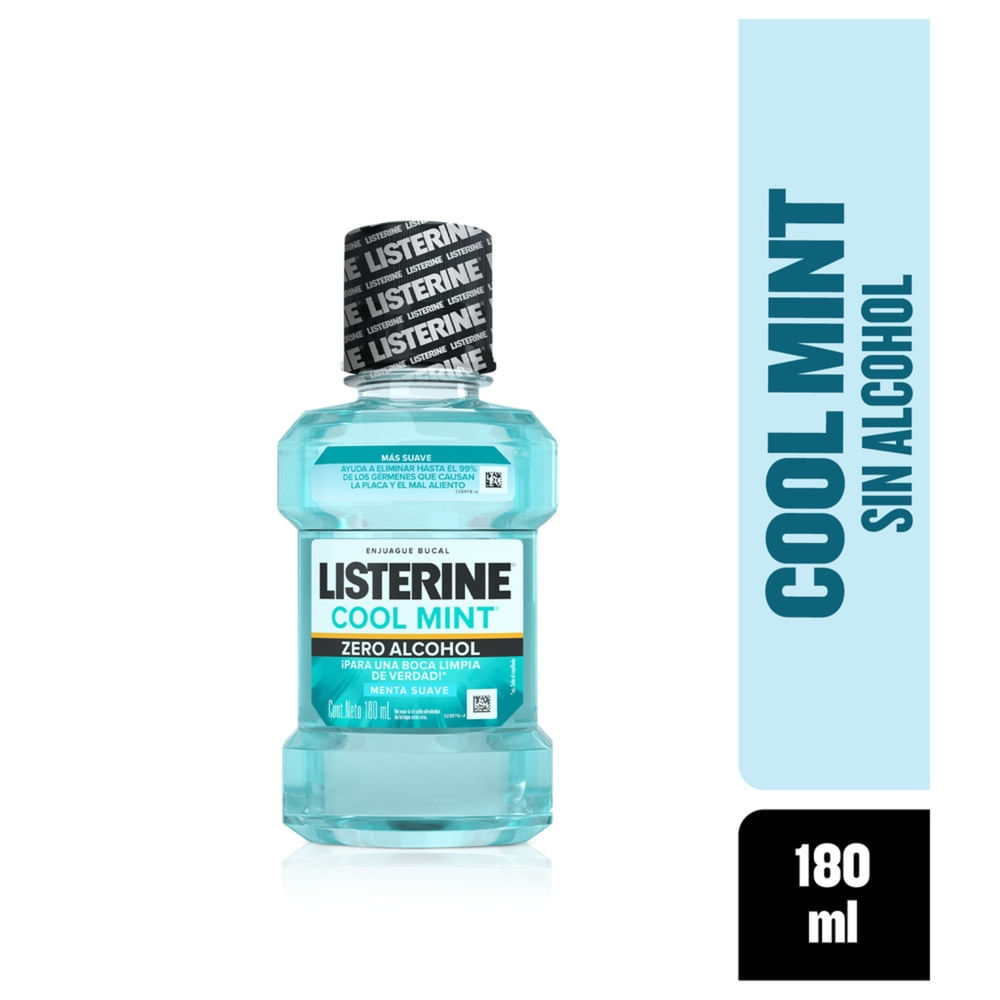 Enjuague Bucal Listerine Zero Alcohol Cool Mint 180ml