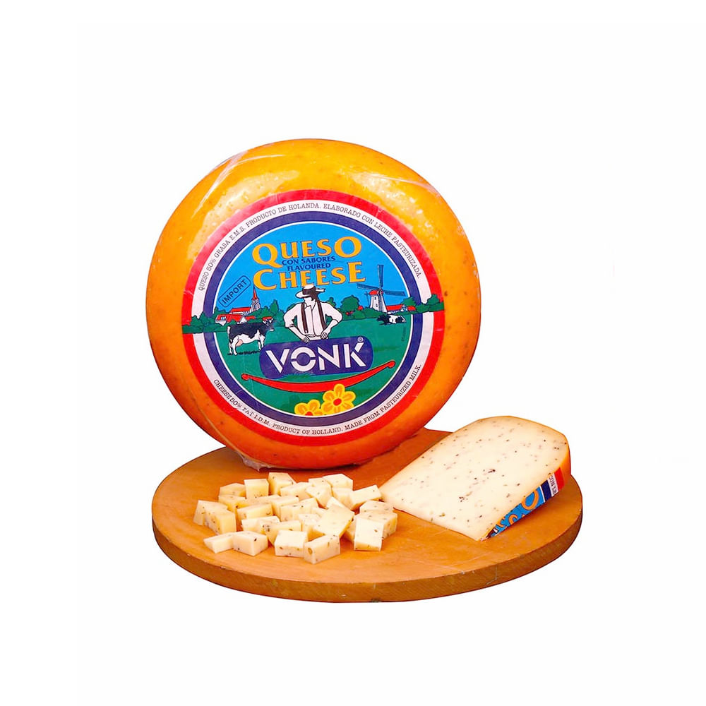 Queso Maduro Gouda con Pimienta Vonk Molde x Kilo