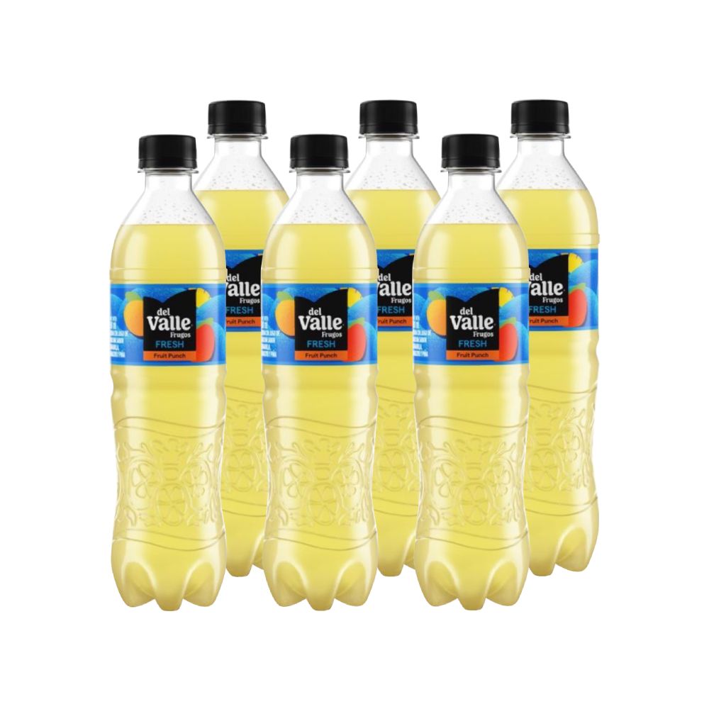 Sixpack Bebida Frugos Fresh Fruit Punch Botella 500ml