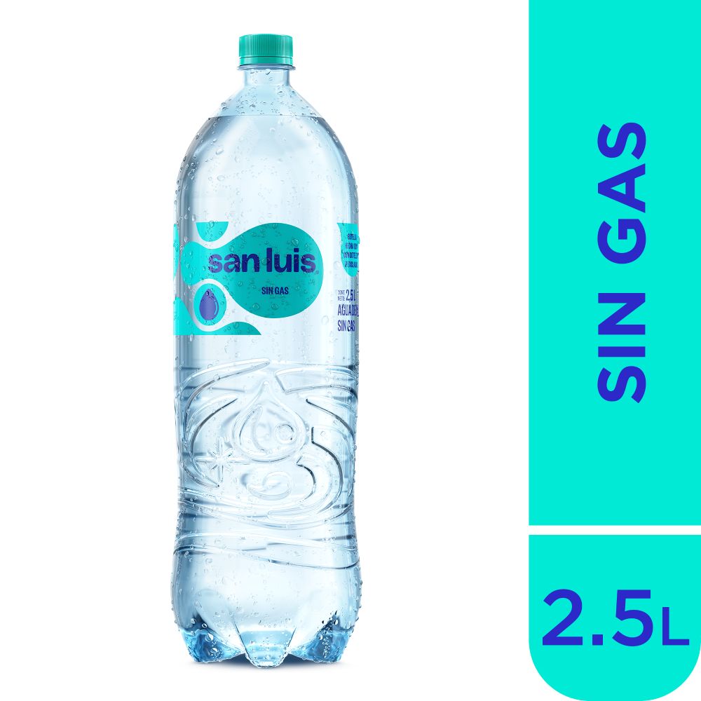 Agua de Mesa Sin Gas San Luis Botella 2.5L