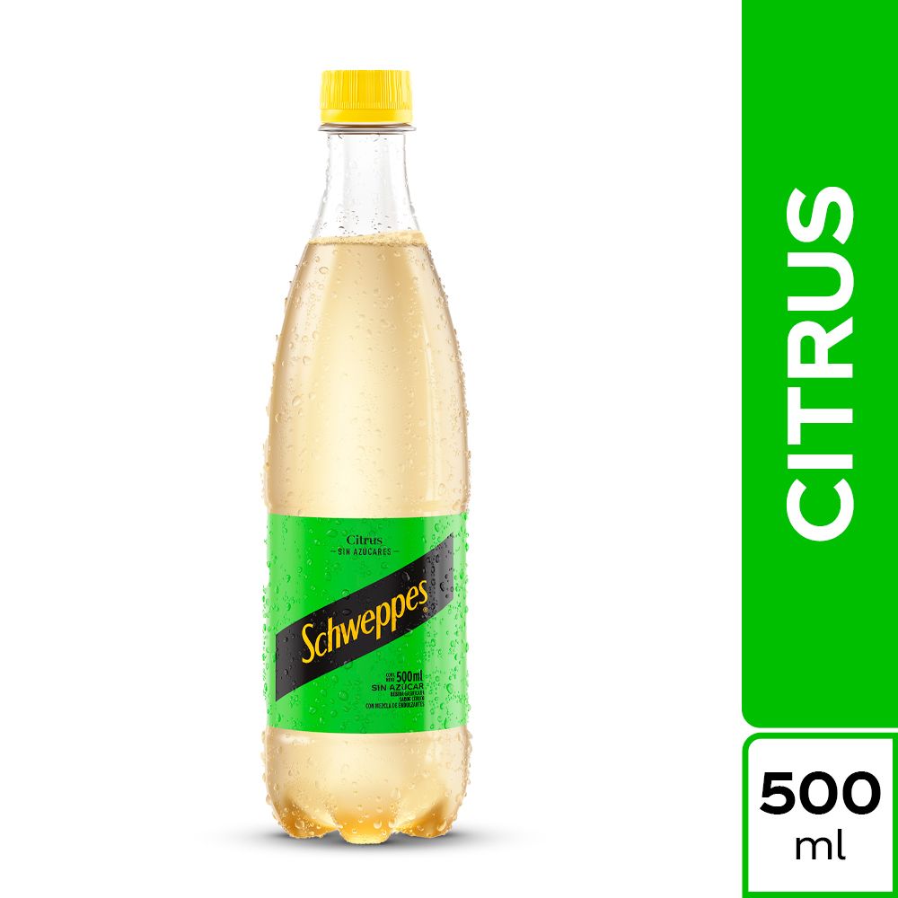 Gaseosa Schweppes Citrus Botella 500ml