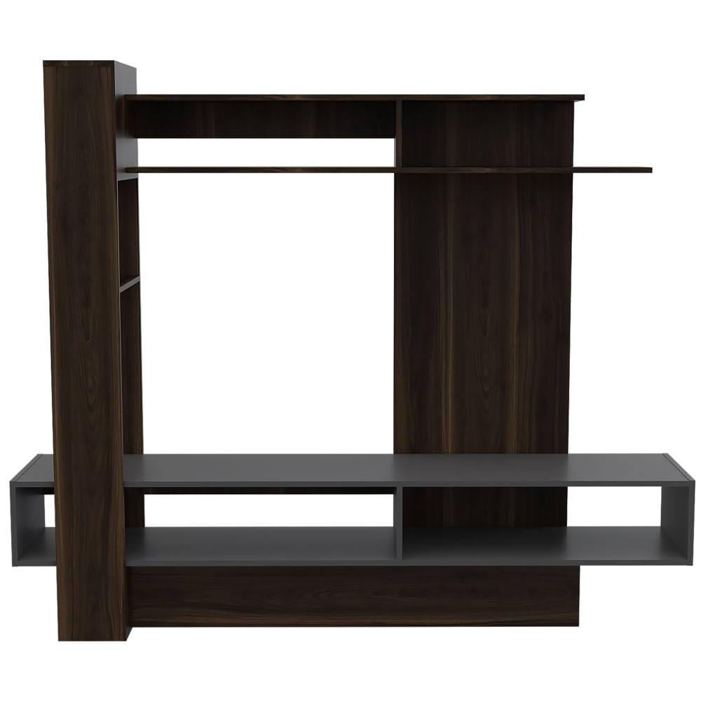 Estante Tv60 Tuhome Flamenco Habano Plomo