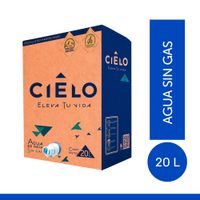 Agua Sin Gas Cielo Caja 20 L