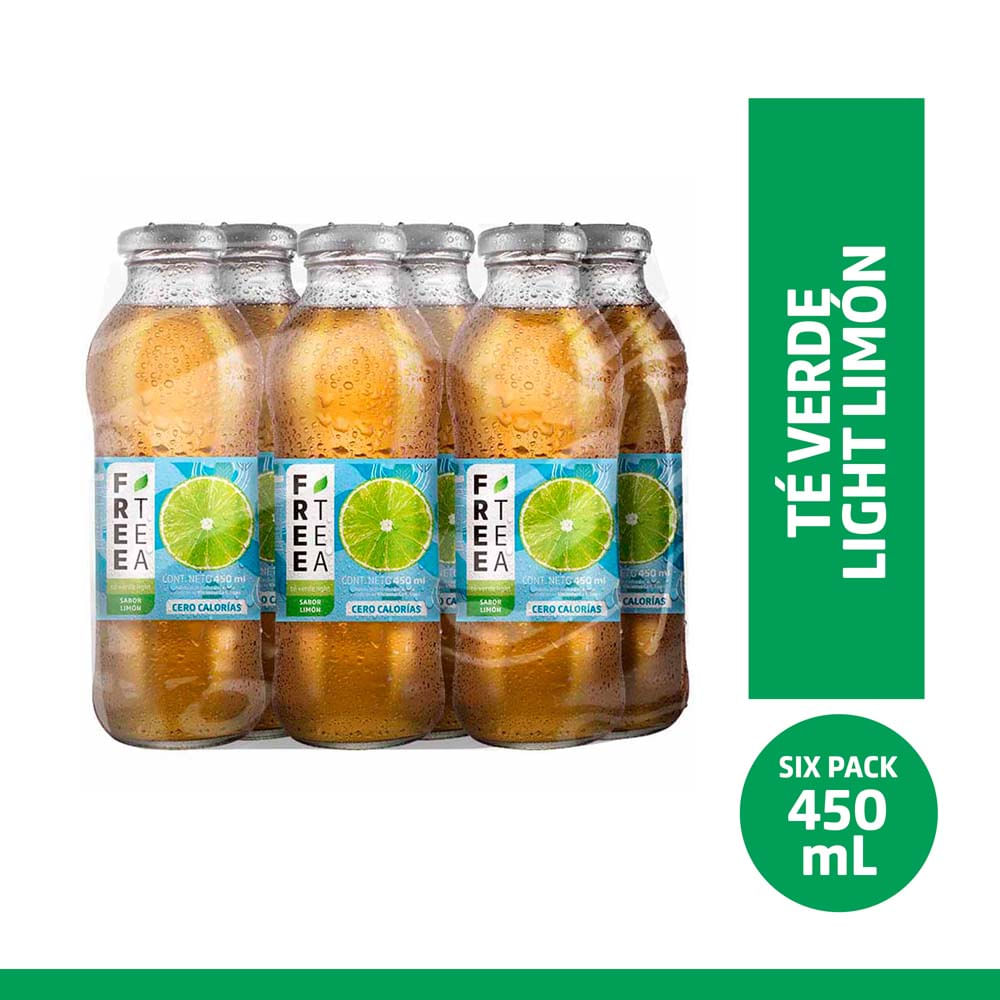 Free Tea Limon Light Six Pack Botella 450 ml c u
