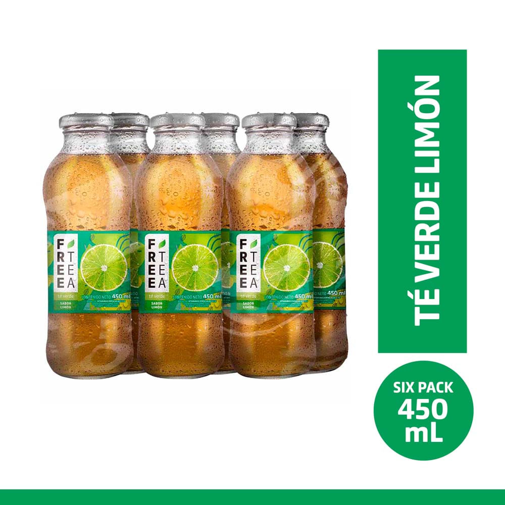 Free Tea Limon Six Pack Botella 450 ml c u