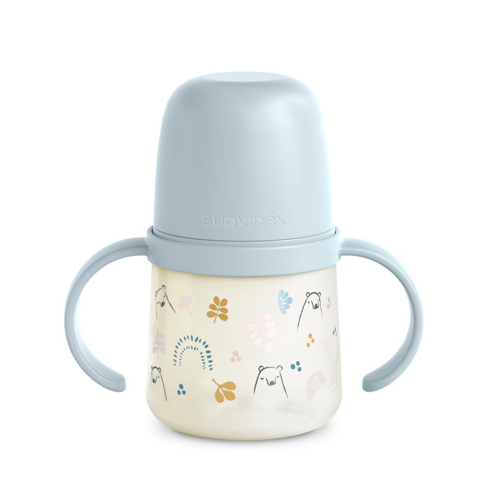 Biberón Taza First Entrenamiento Suavinex +4 m Oso Azul