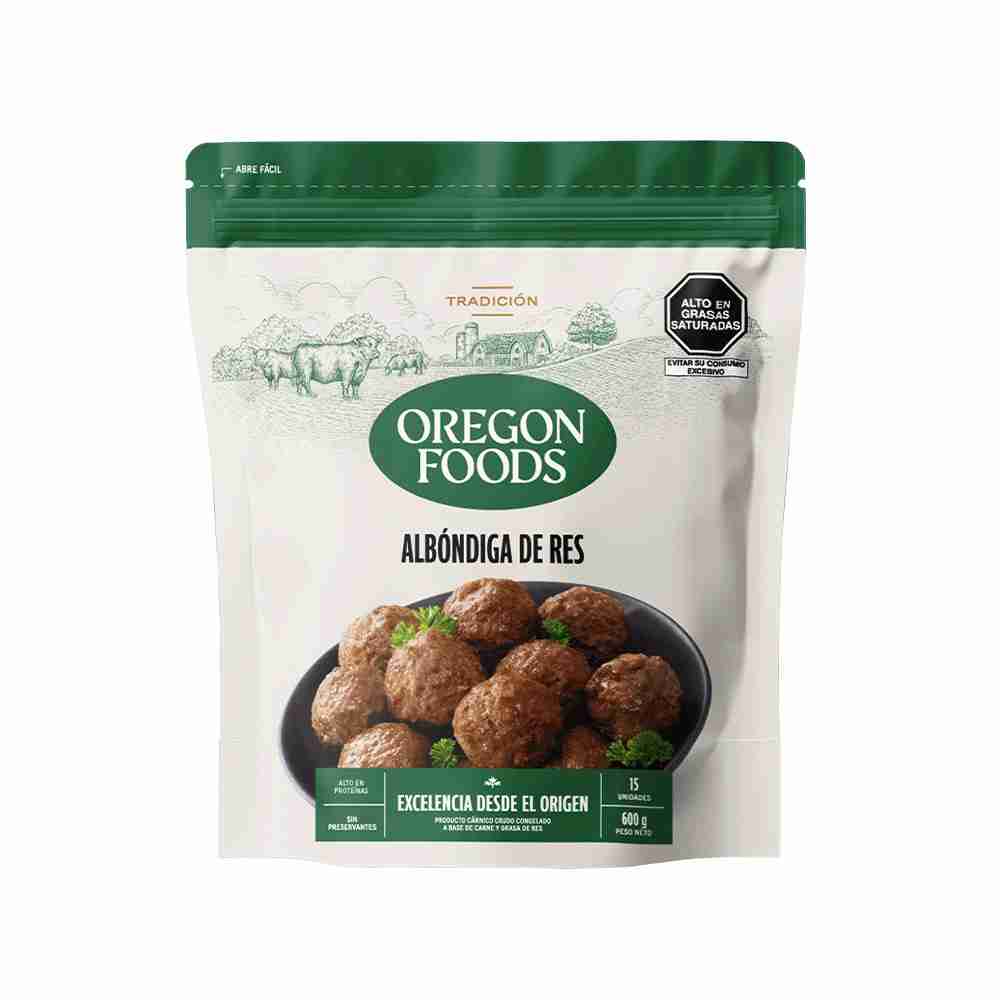 Albóndigas de Res Oregon Foods 15un