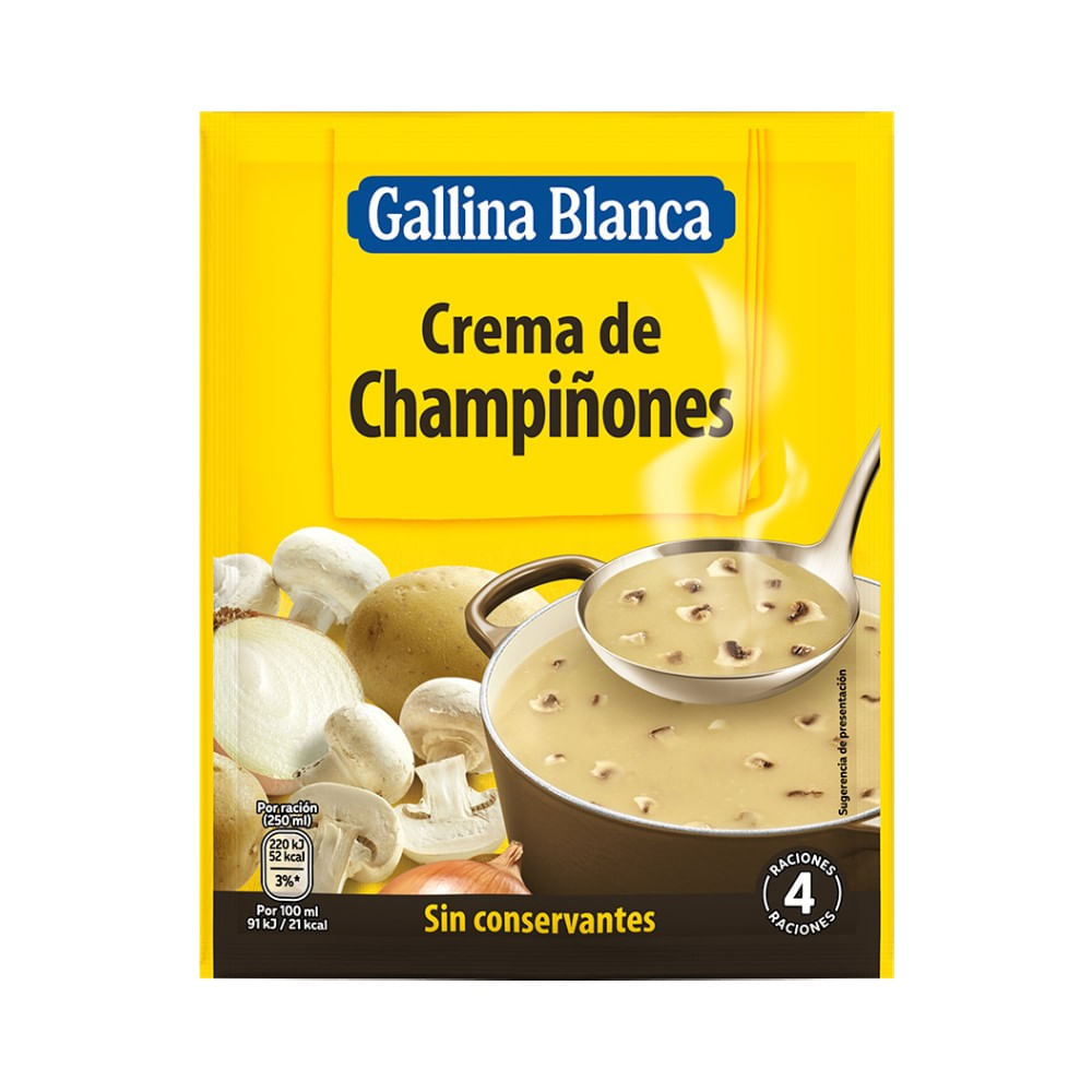 Crema de Champiñones Instantánea Gallina Blanca 62g
