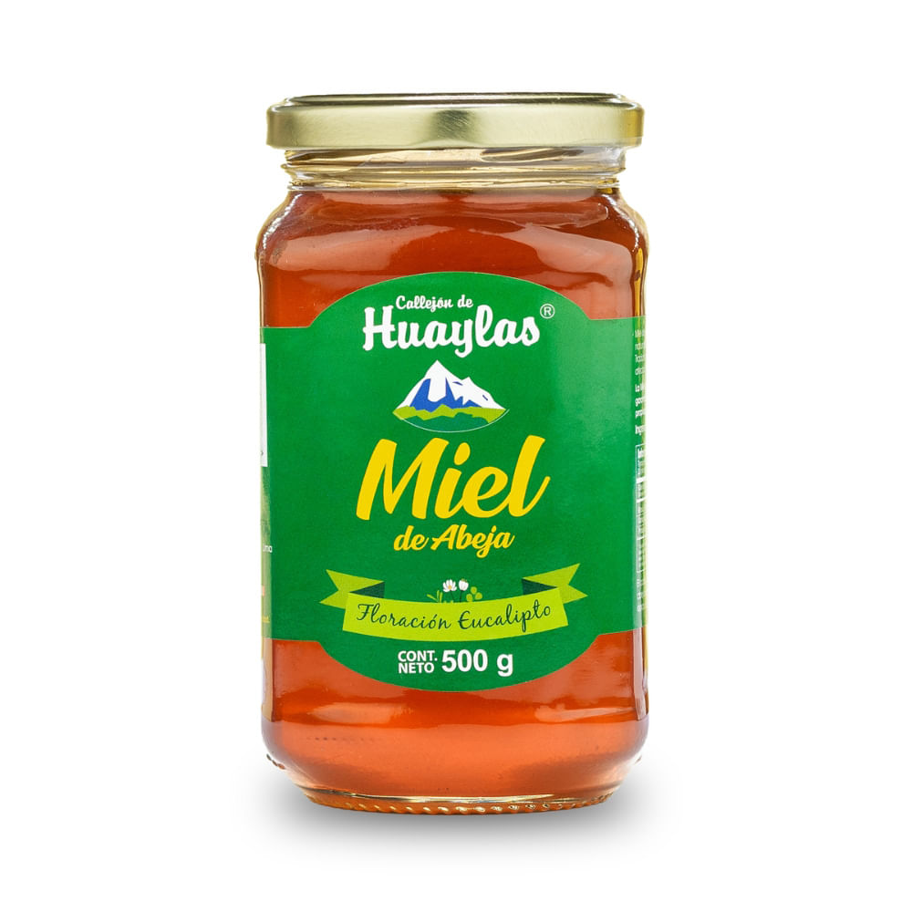 Miel de Abeja Callejón de Huaylas Eucalipto Frasco 500 g