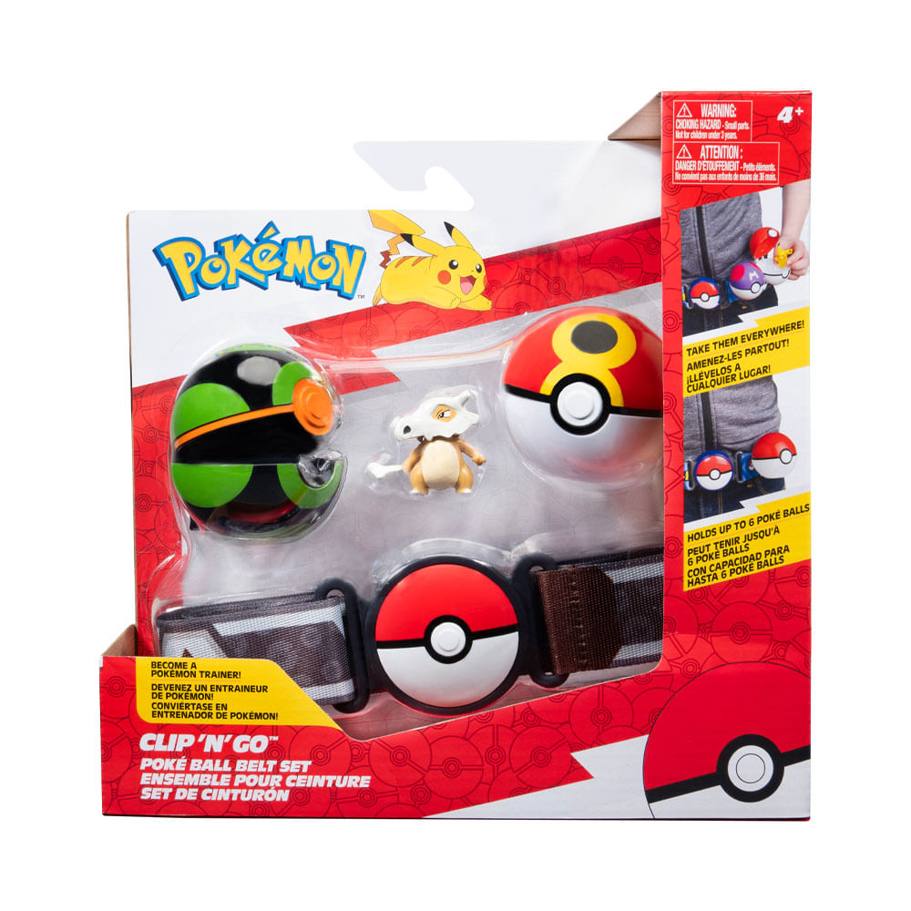 Set Cinturón Pokebola y Figura Pokémon