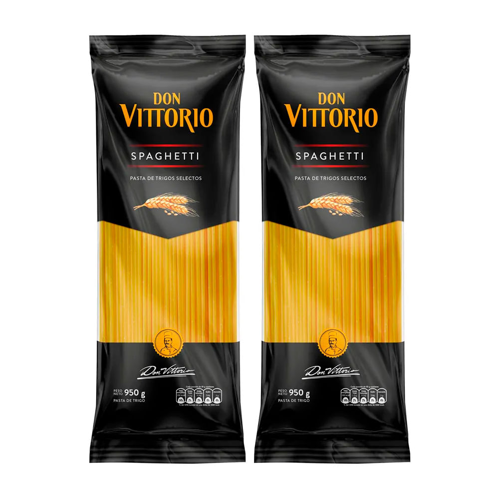 Twopack Fideo Spaghetti Don Vittorio 950g