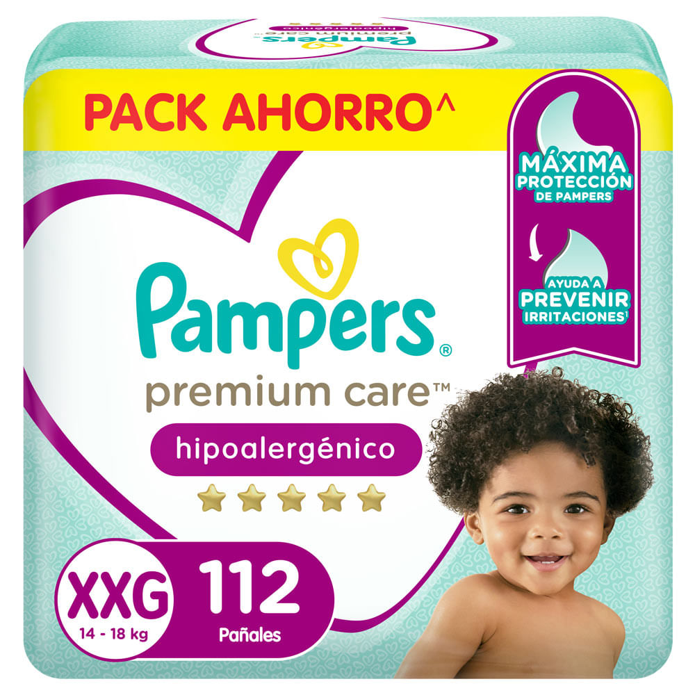 Pañales para Bebés Pampers Premium Care Talla XXG 112un