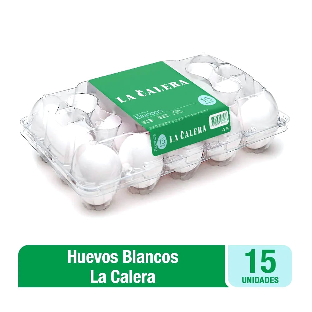 Huevos Clásicos Blancos La Calera 15un