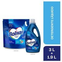 Detergente Líquido Bolívar Active Care 1.9L + 3L
