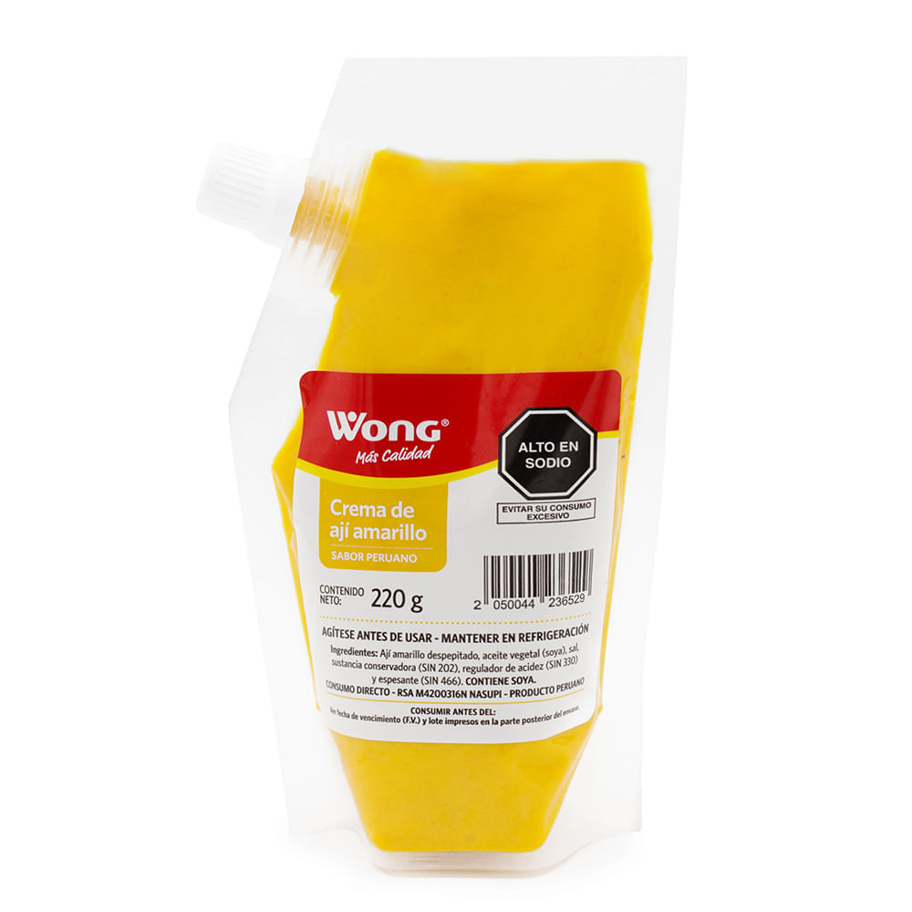 Crema de Ají Amarillo Wong 220g