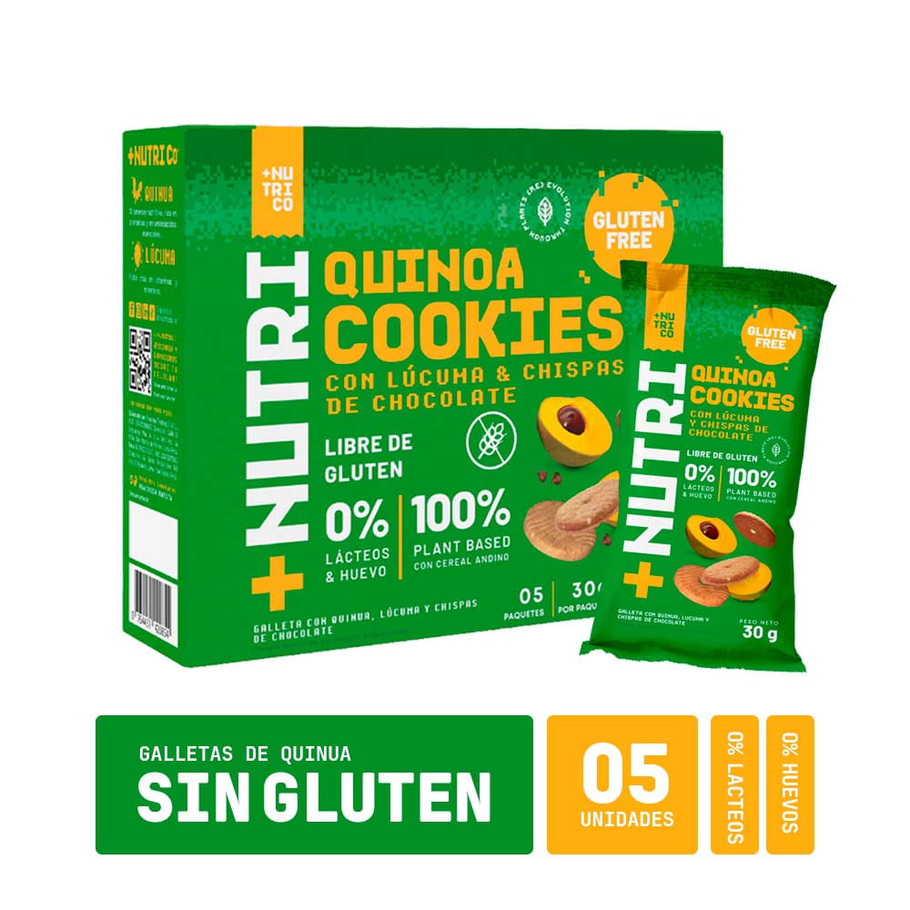 Galletas +Nutri Co Quinoa con Lúcuma 150g