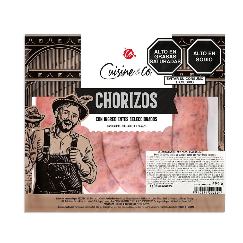 Chorizo Parrillero Cuisine & Co 400g