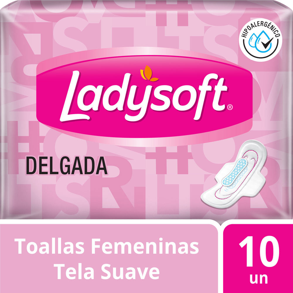 Toallas Higiénicas Ladysoft Delgada 10un.