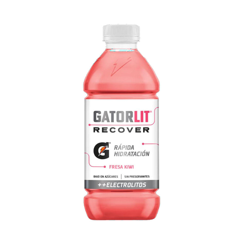Bebida Rehidratante Gatorlit Recover Fresa Kiwi Botella 591ml