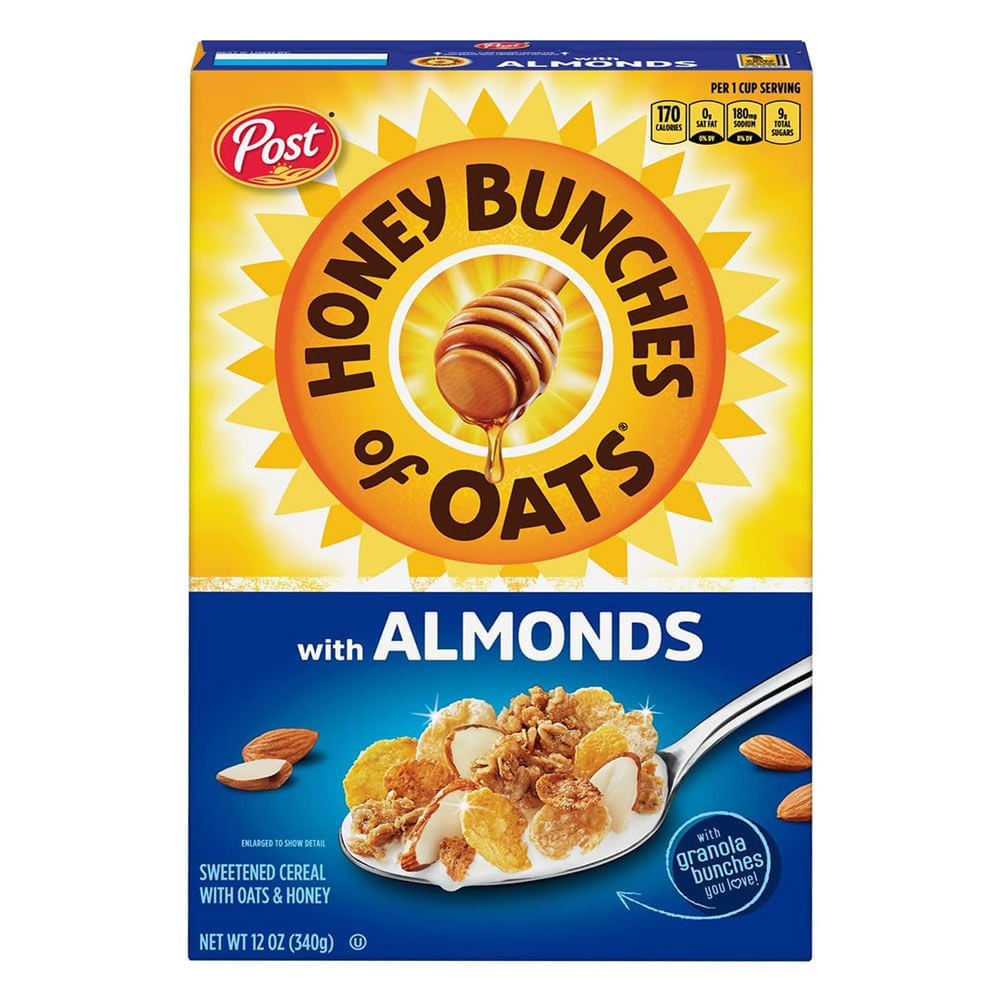 Hojuelas Integrales Honey Bunches Almendras 340g