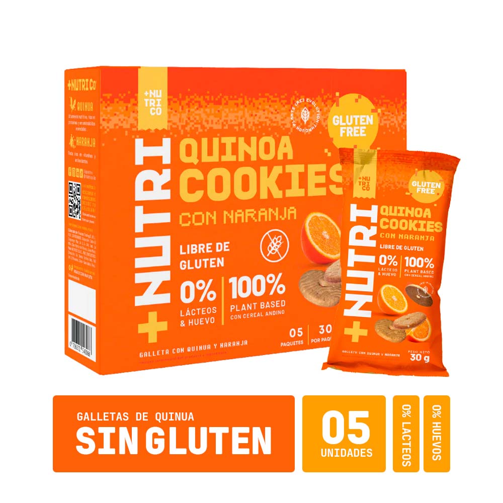 Galletas +Nutri Quinoa con Naranja 150g