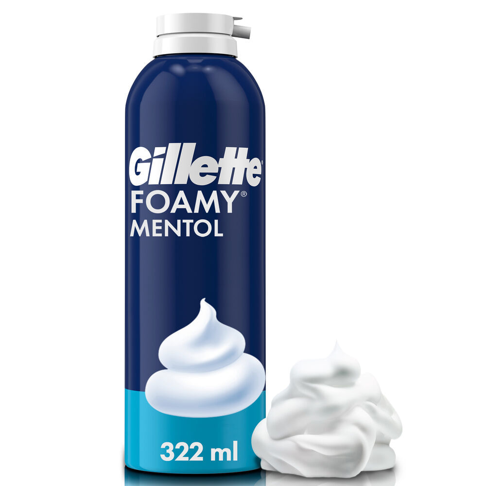 Espuma de Afeitar Gillette Foamy Menthol 322ml