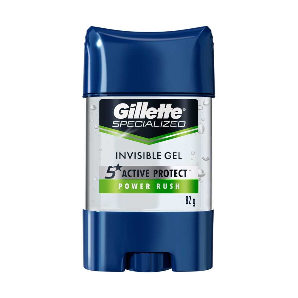 Gel Antitranspirante Gillette Specialized Power Rush 82g