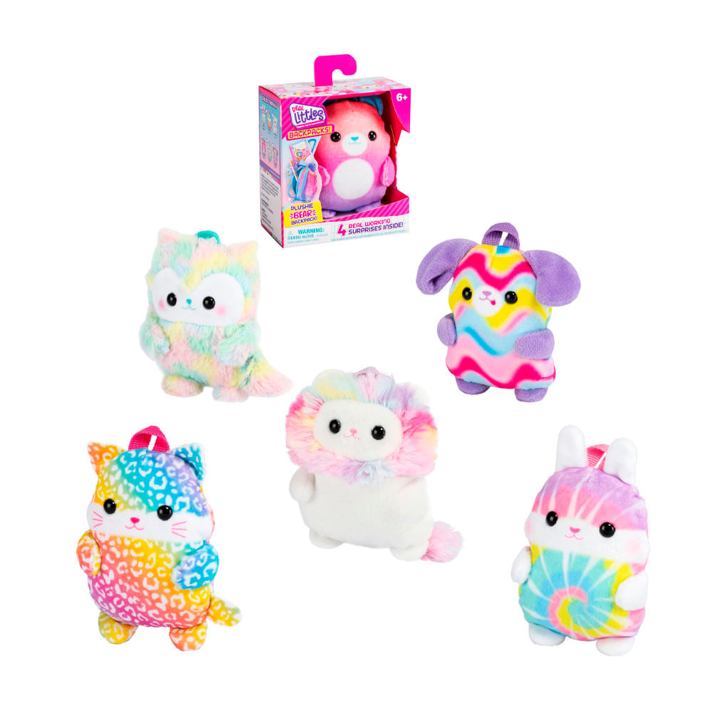 Mochila Real Littles Peluche con Accesorios
