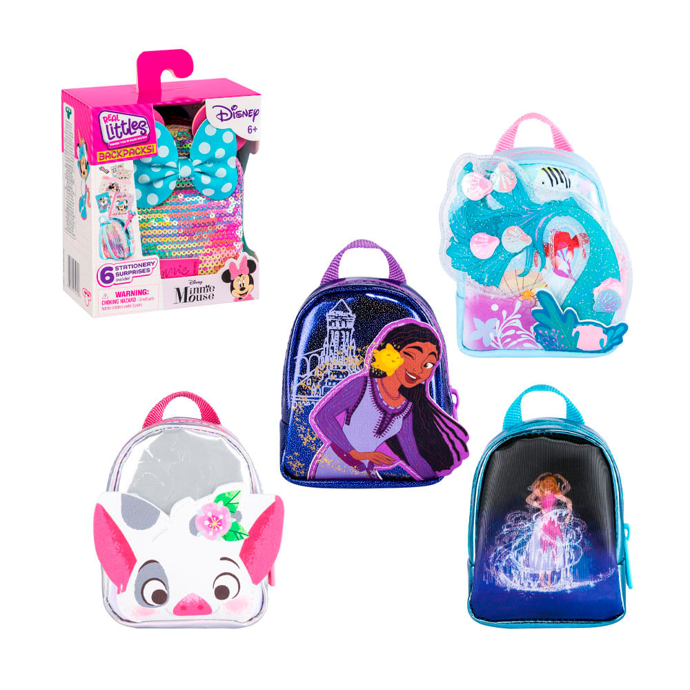 Mochila Real Littles Disney con Accesorios