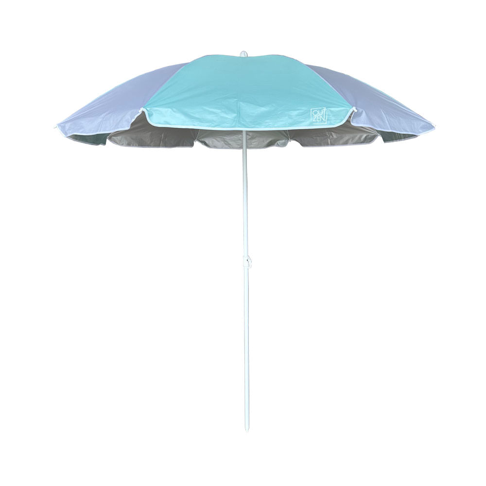 Quitasol Outzen 1.8mt Uv+50 Caño Aqua Blanco