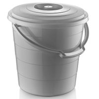 Balde Krea Plástico con Asa 10L Gris