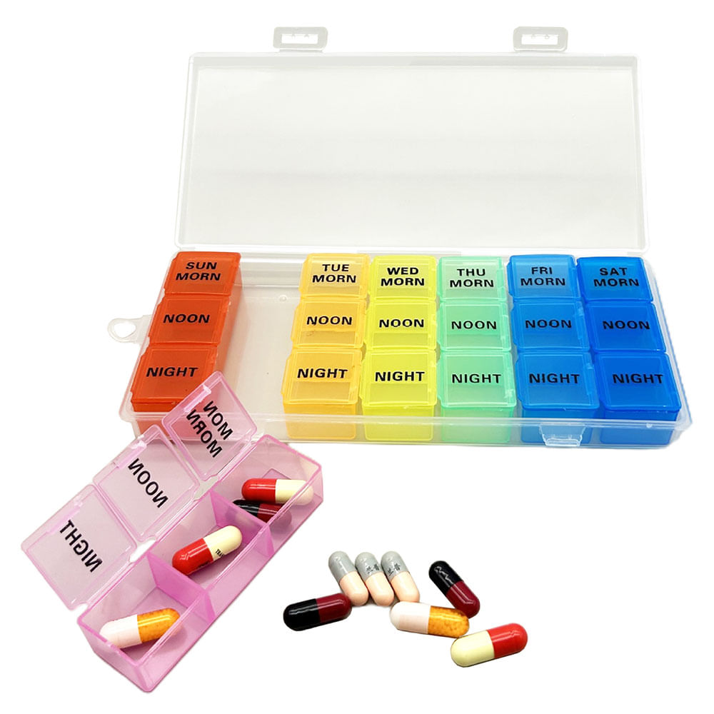 Caja Krea Organizadora Plástico Mini 21 Espacios Arcoiris