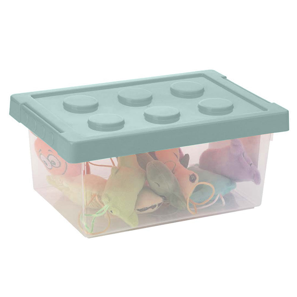Caja Krea Plástico Infantil Bloque 6L Menta